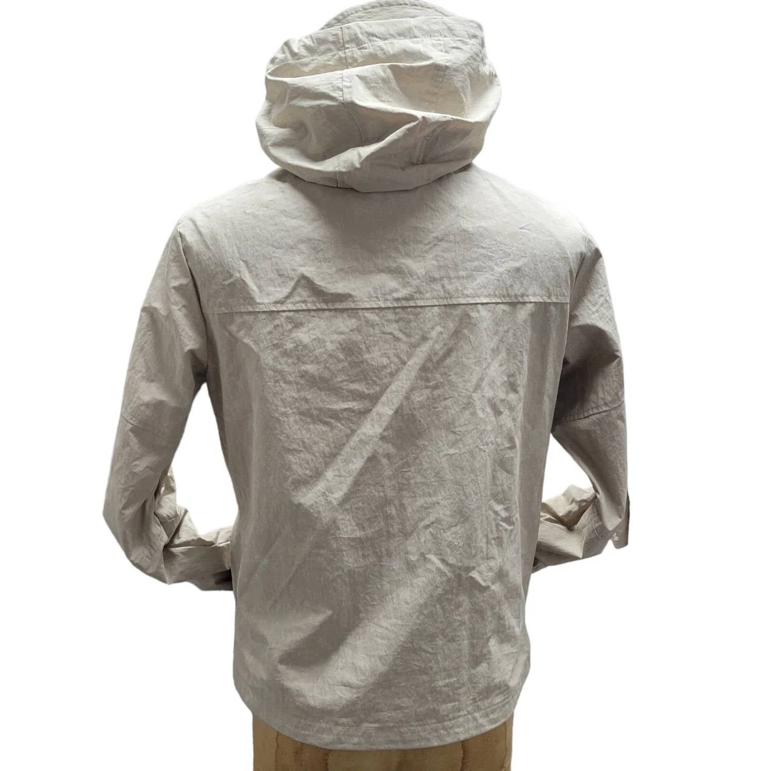 Michael Kors - Crinkled Woven Hoodie Cargo Jacket