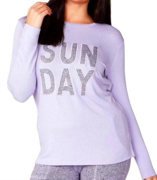 Long Sleeve SUNDAY Crew Top