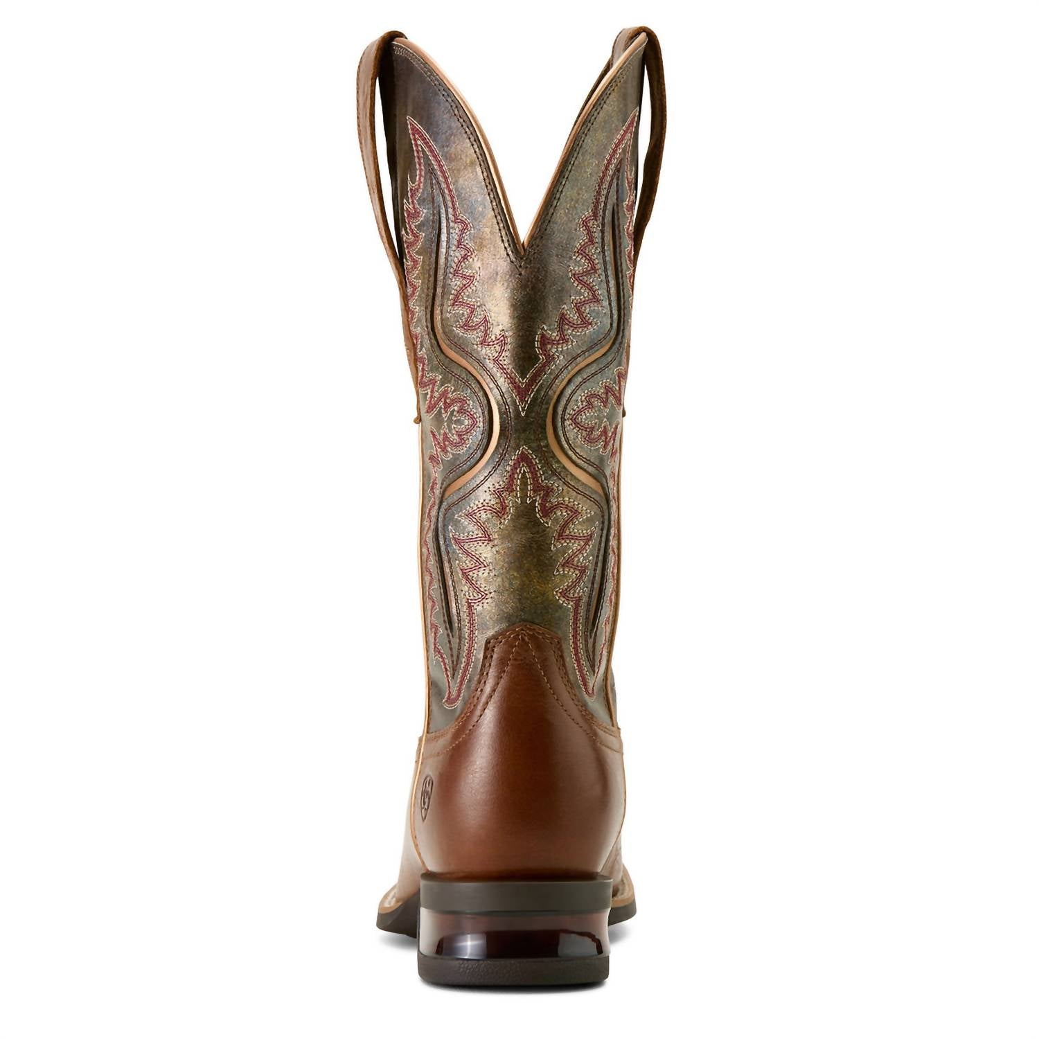 ARIAT Women's Captivate Wide Square Toe Western Boot - Medium in dark tan titanium - women's shoe - view 5