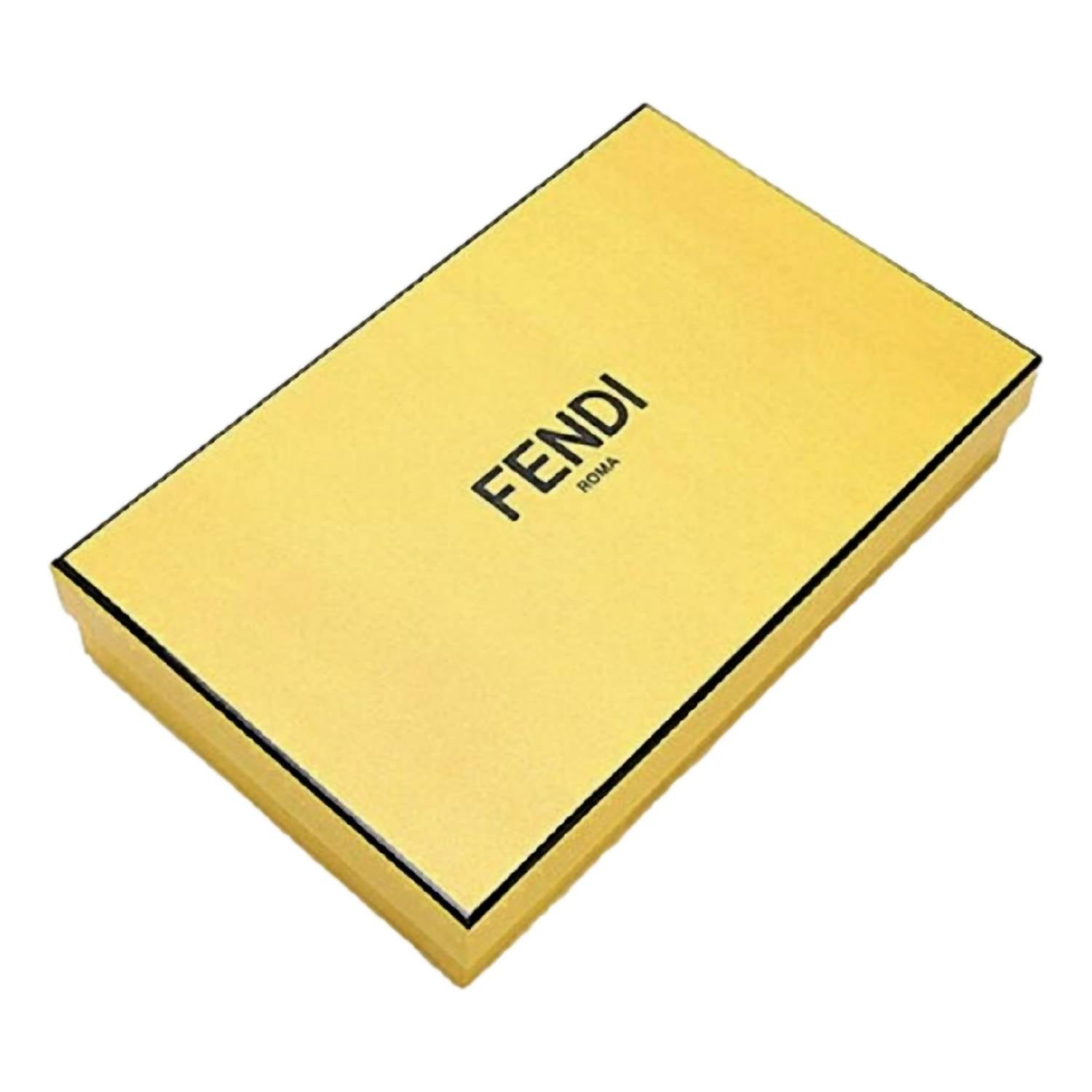 Fendi - Women's Fendace Leather Card Case Wallet Lanyard