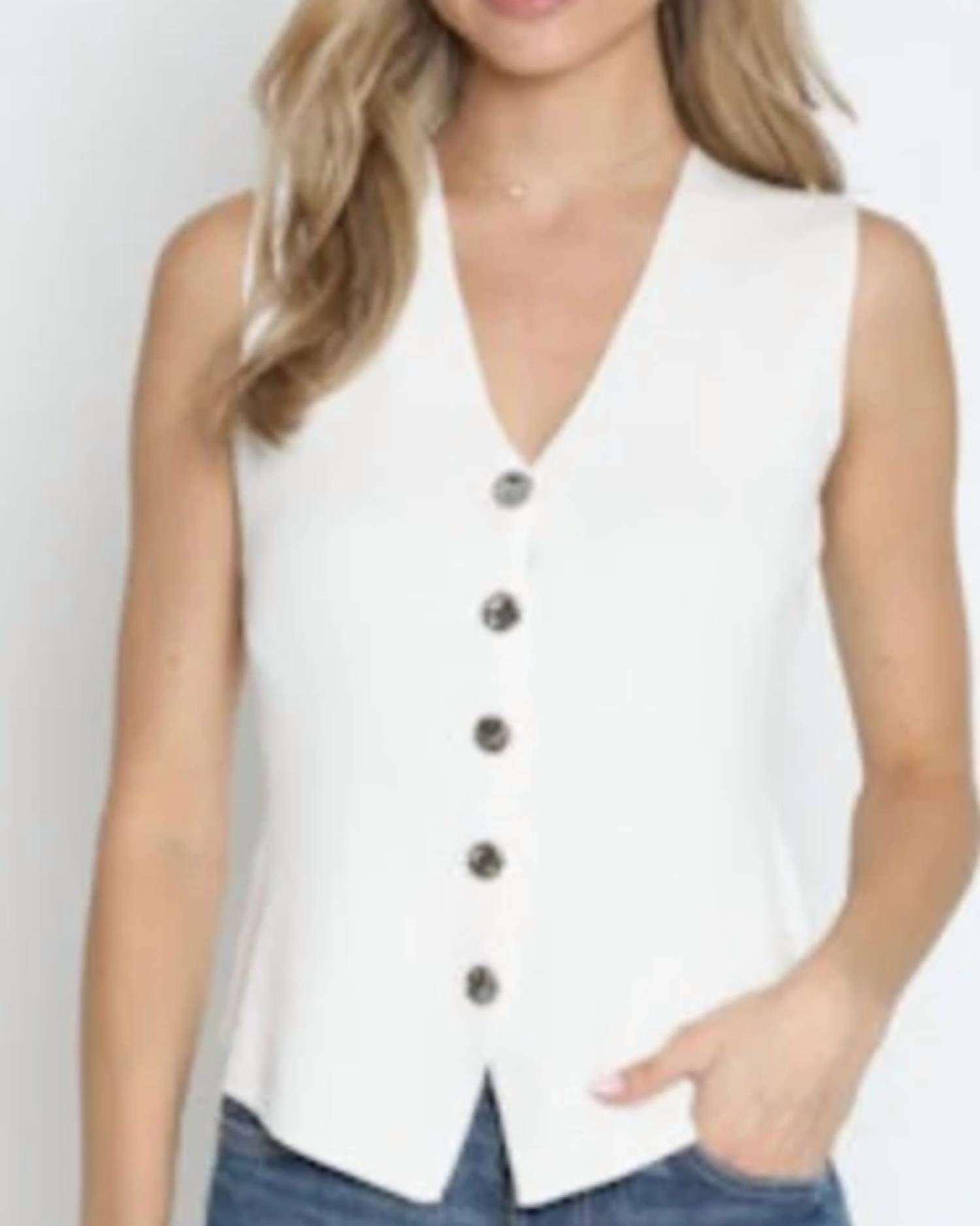 Drew - Juno Button Front Vest
