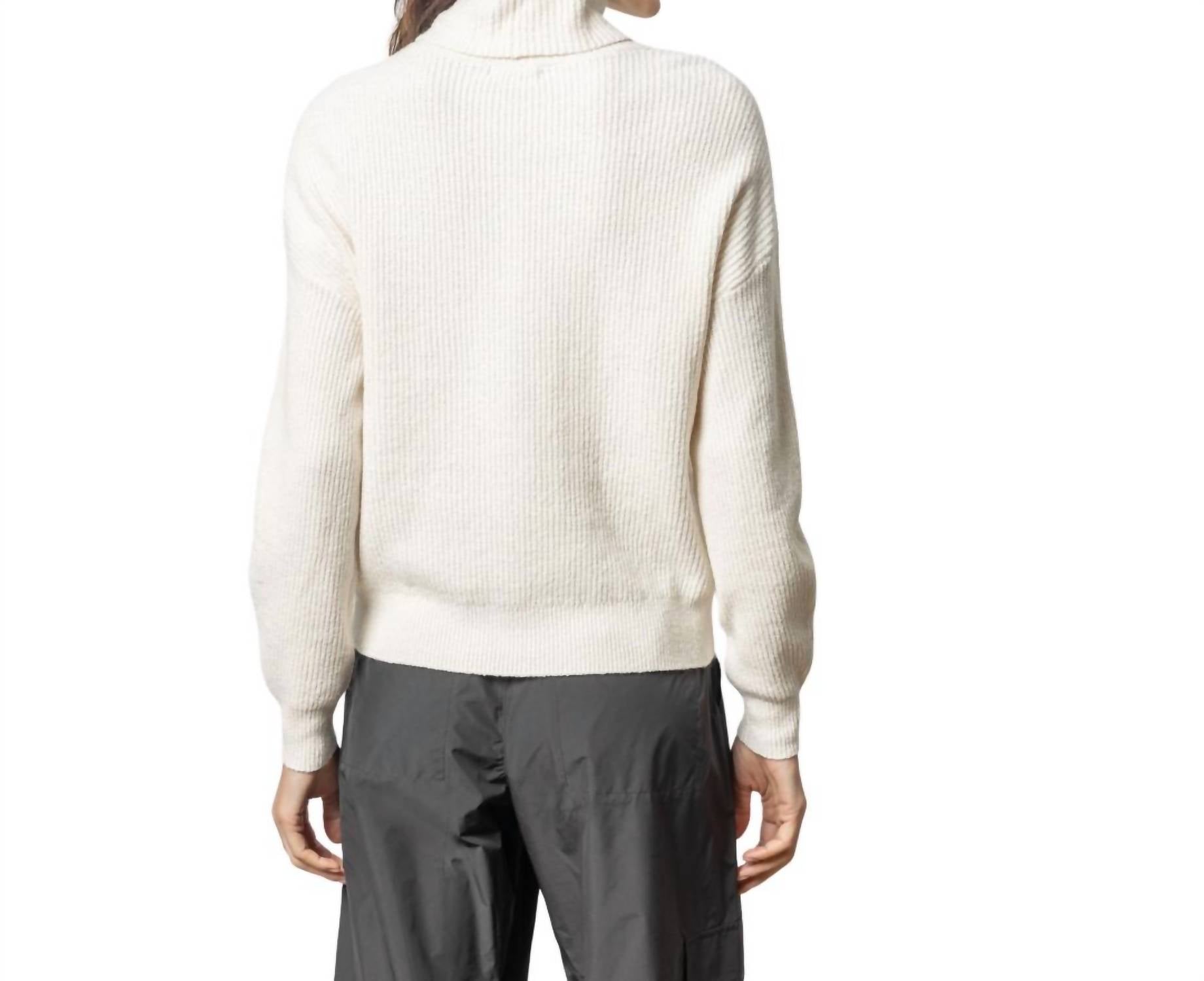 Lilla P - Relaxed Rib Turtleneck Sweater