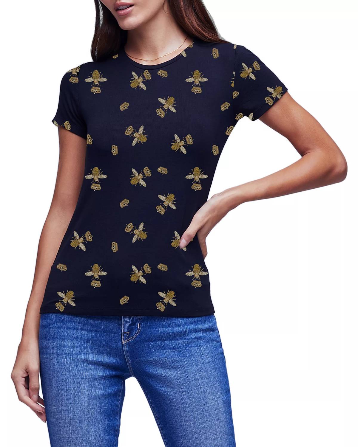 L'Agence - Ressi Bee Print Tee Shirt