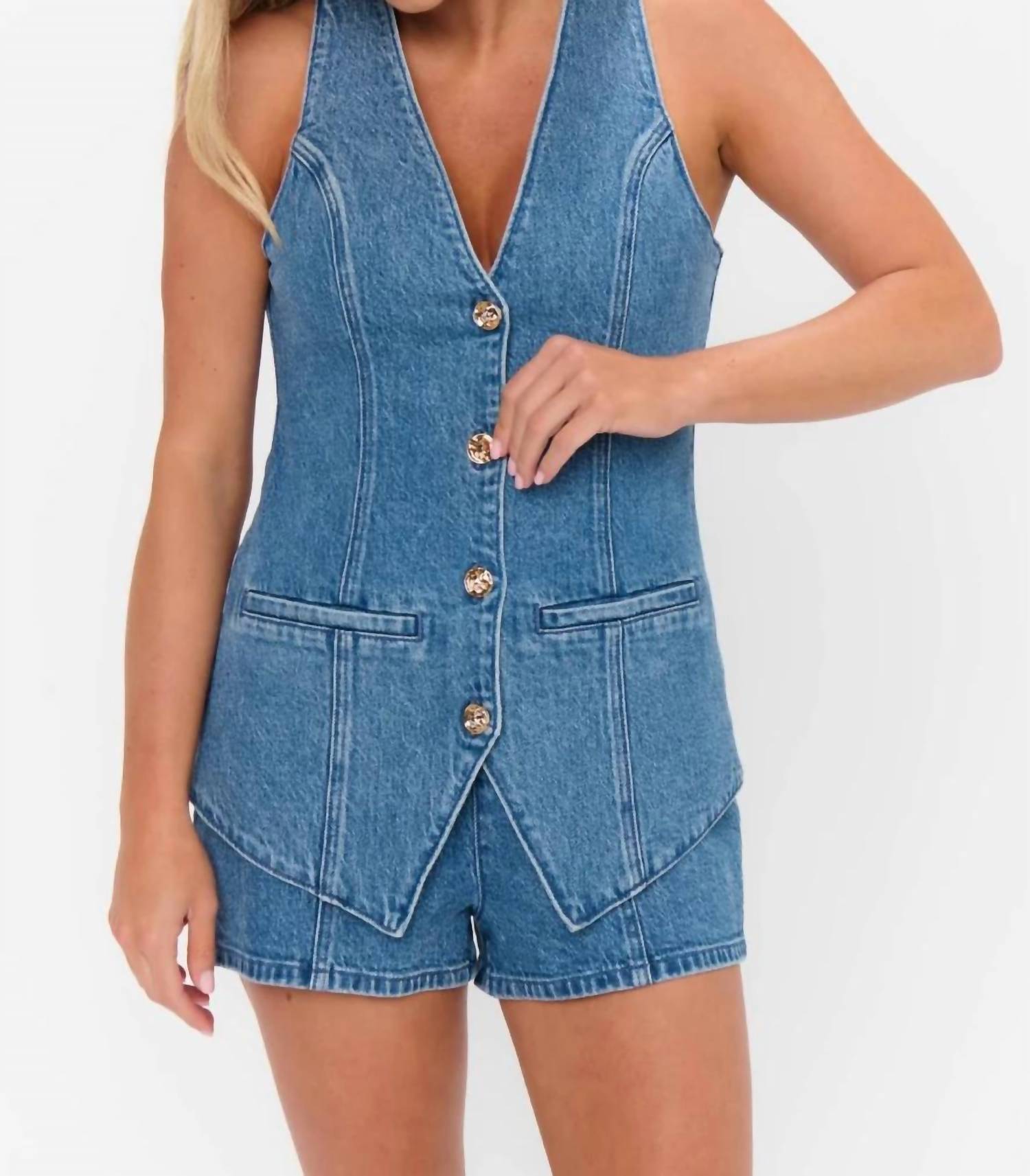 Show Me Your Mumu - Venture Out V-neck Romper