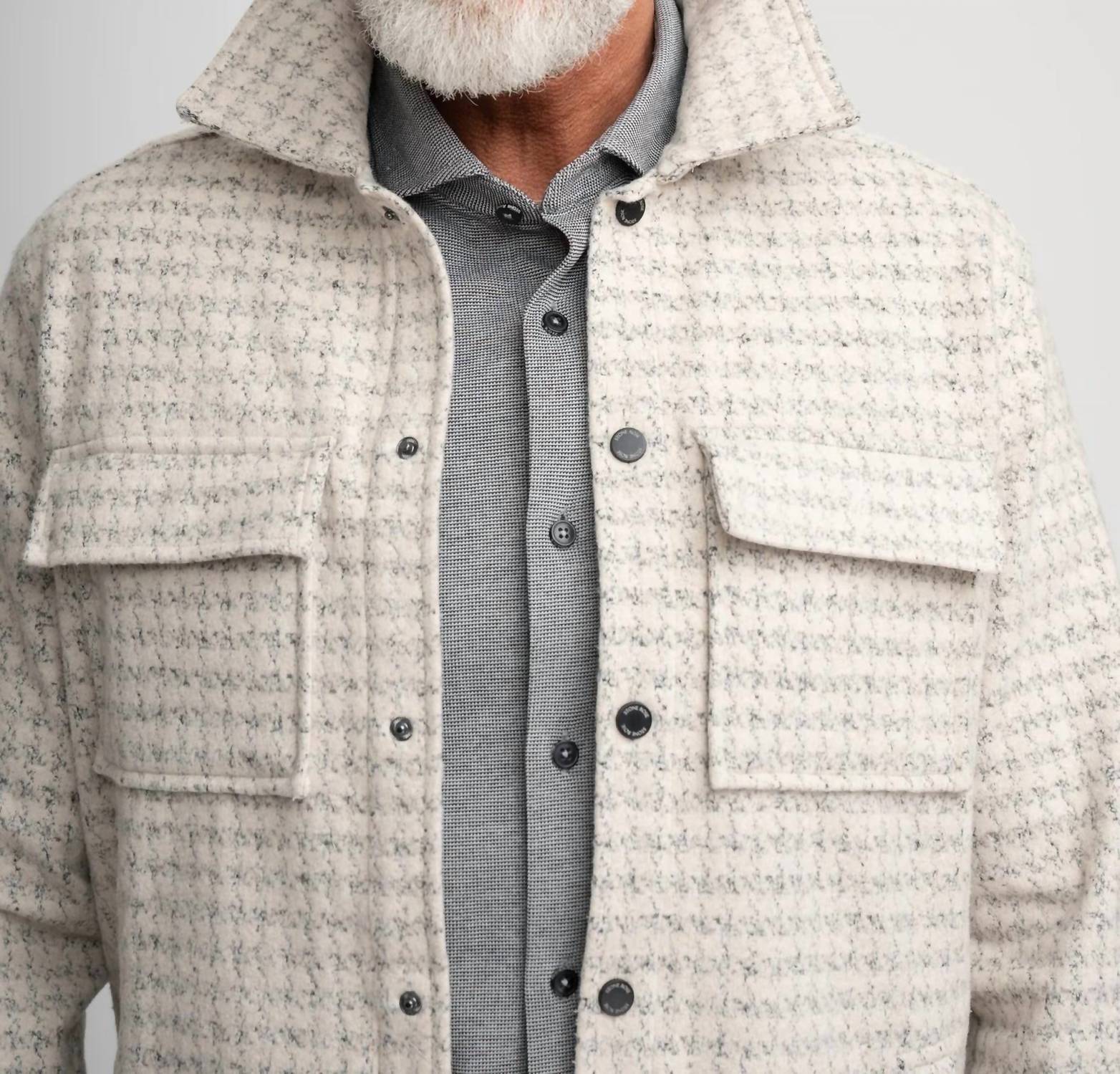 Stone Rose - Knit Houndstooth Jacket