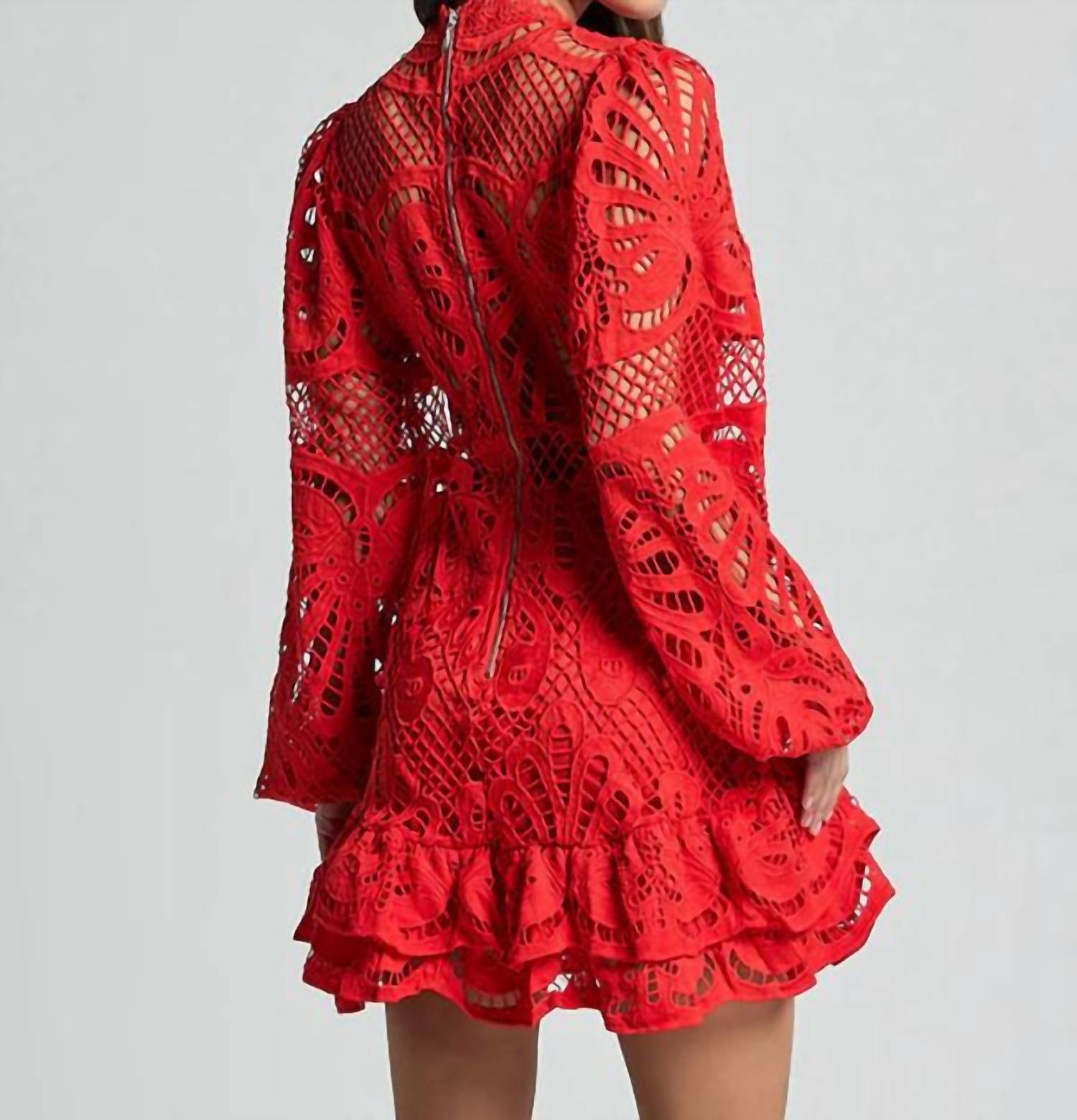 Rosa Clothing - Ballon Lace Dress