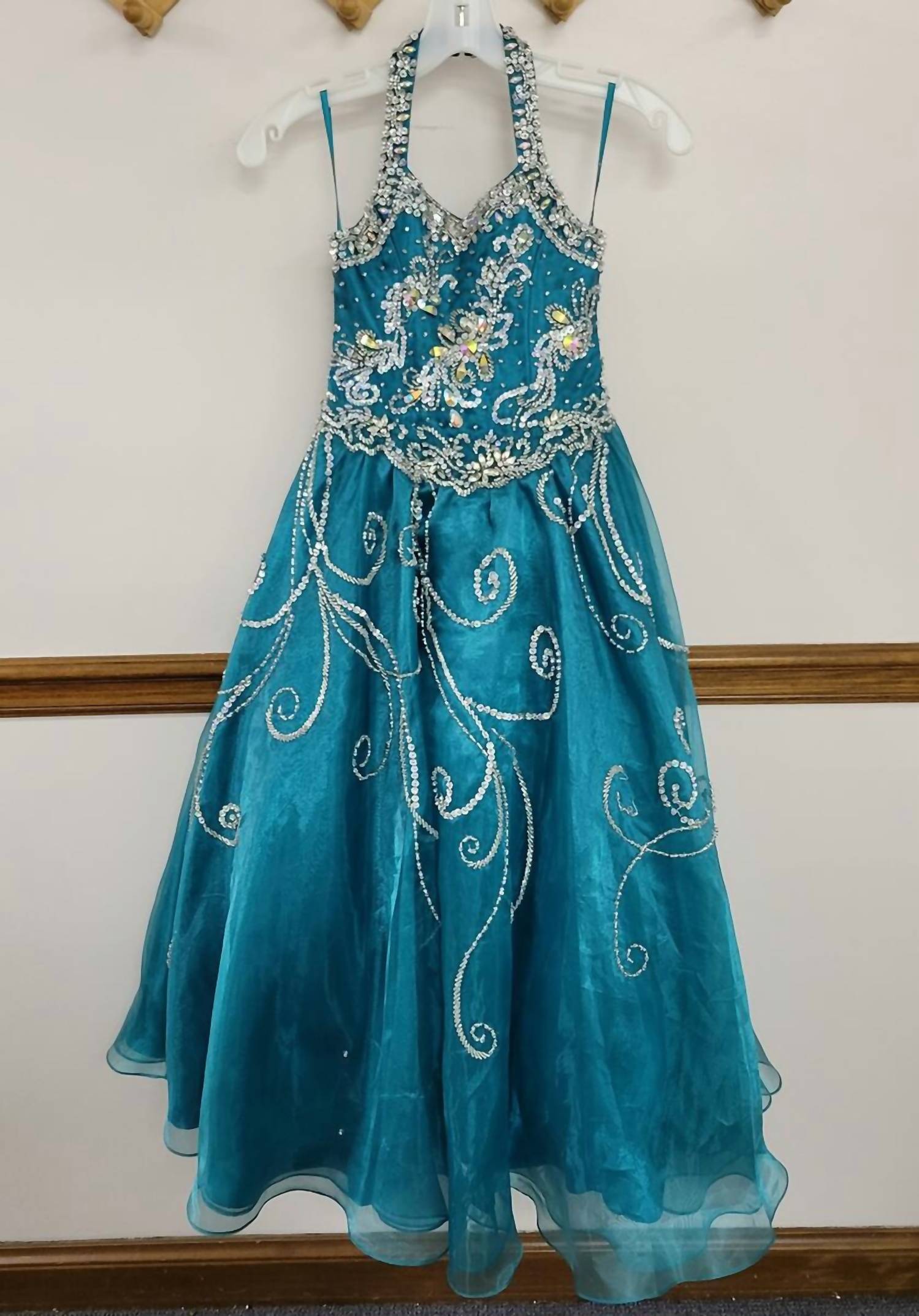 Little Rosie - Girl's Glitz Long Pageant Dress