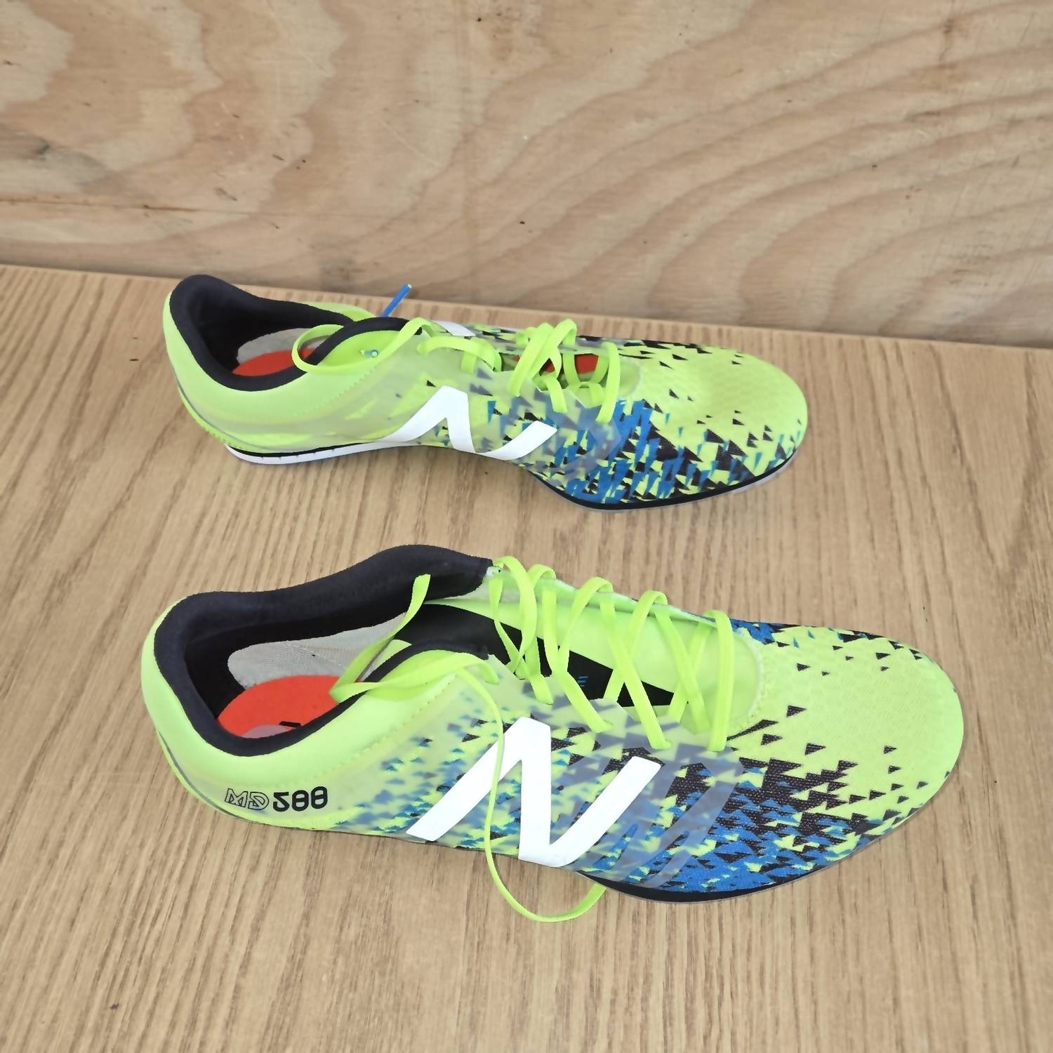 New Balance Men's Track Mid-distance Spikes Shoes in yellow - men's shoe - alternate view