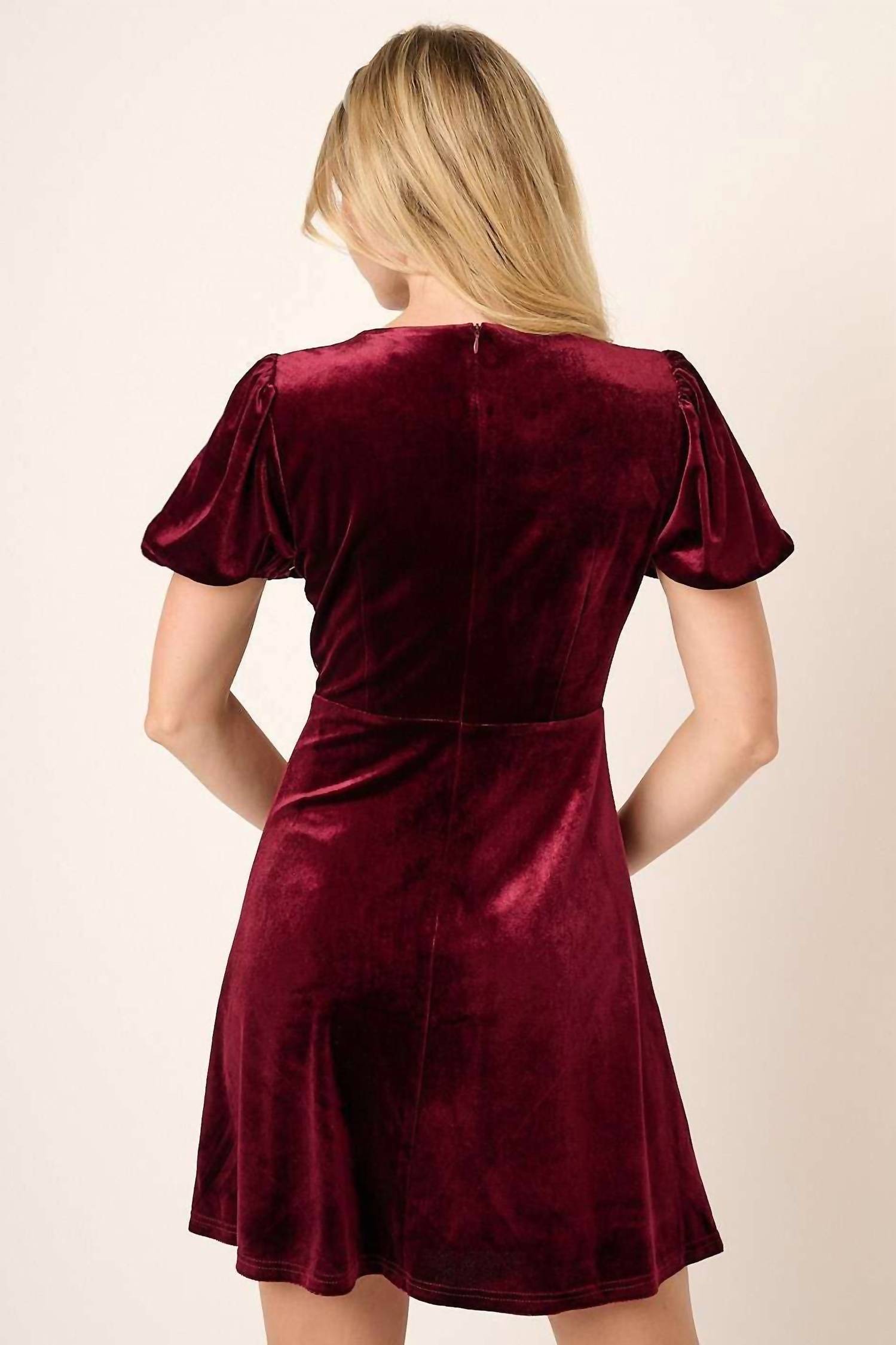 Mittoshop - Velvet Mini Dress