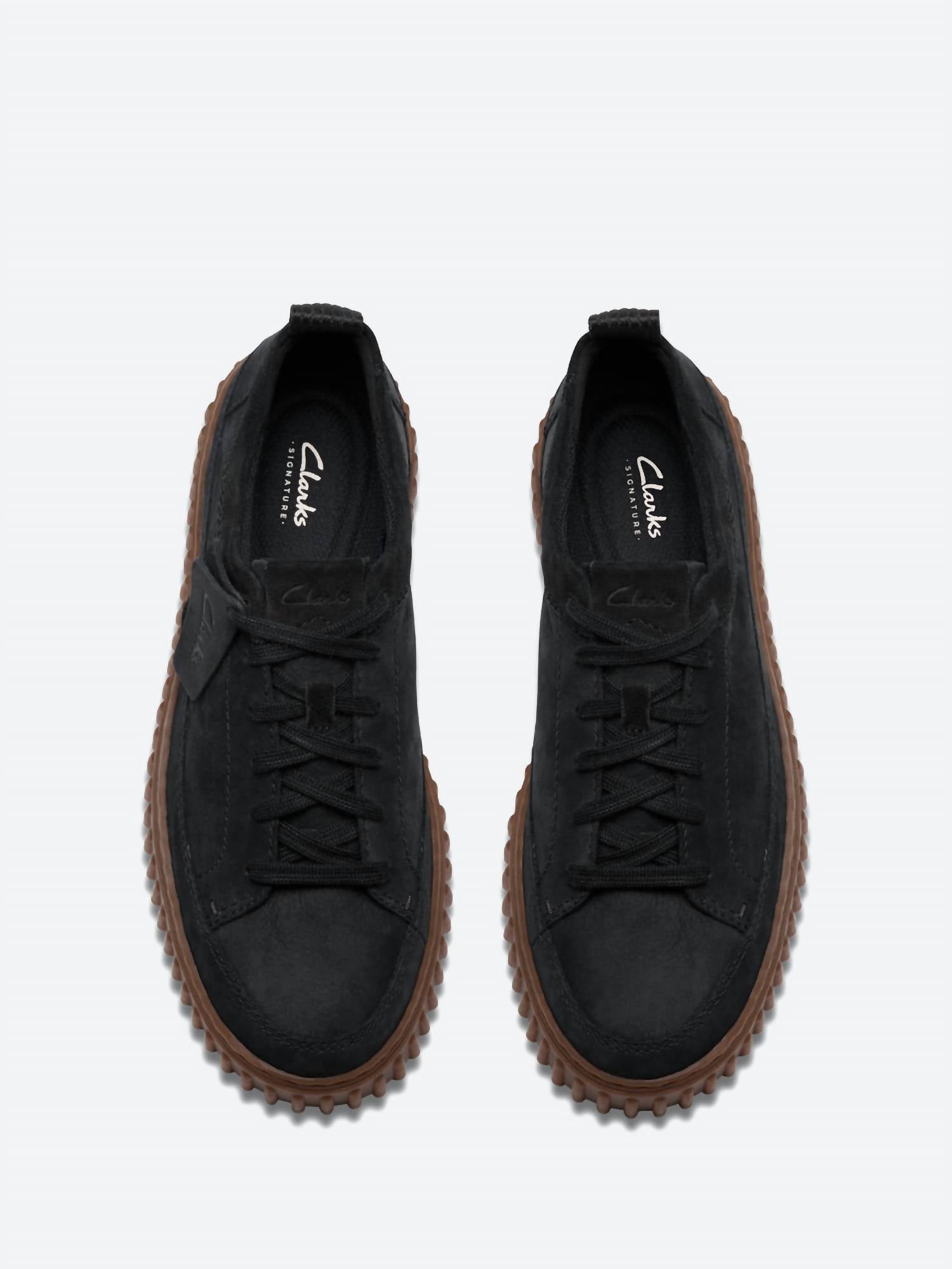 Clarks Men's Torhill Lace Shoes in black nubuck - men's sneaker - alternate view