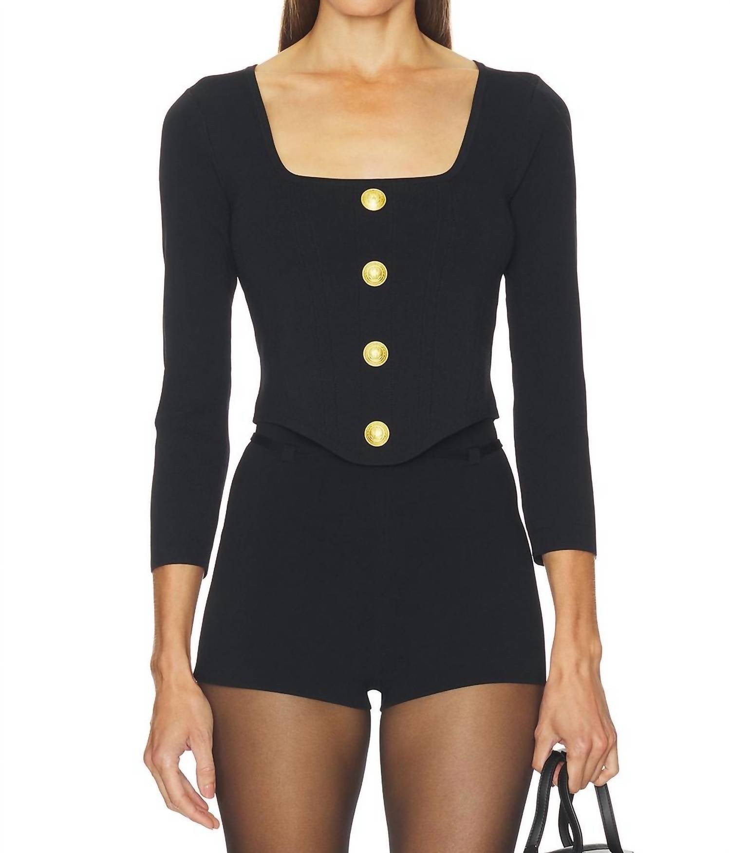 L'Agence - Sasha Knit Corset Top