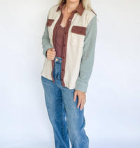 Staccato - Color Block Corduroy Jacket