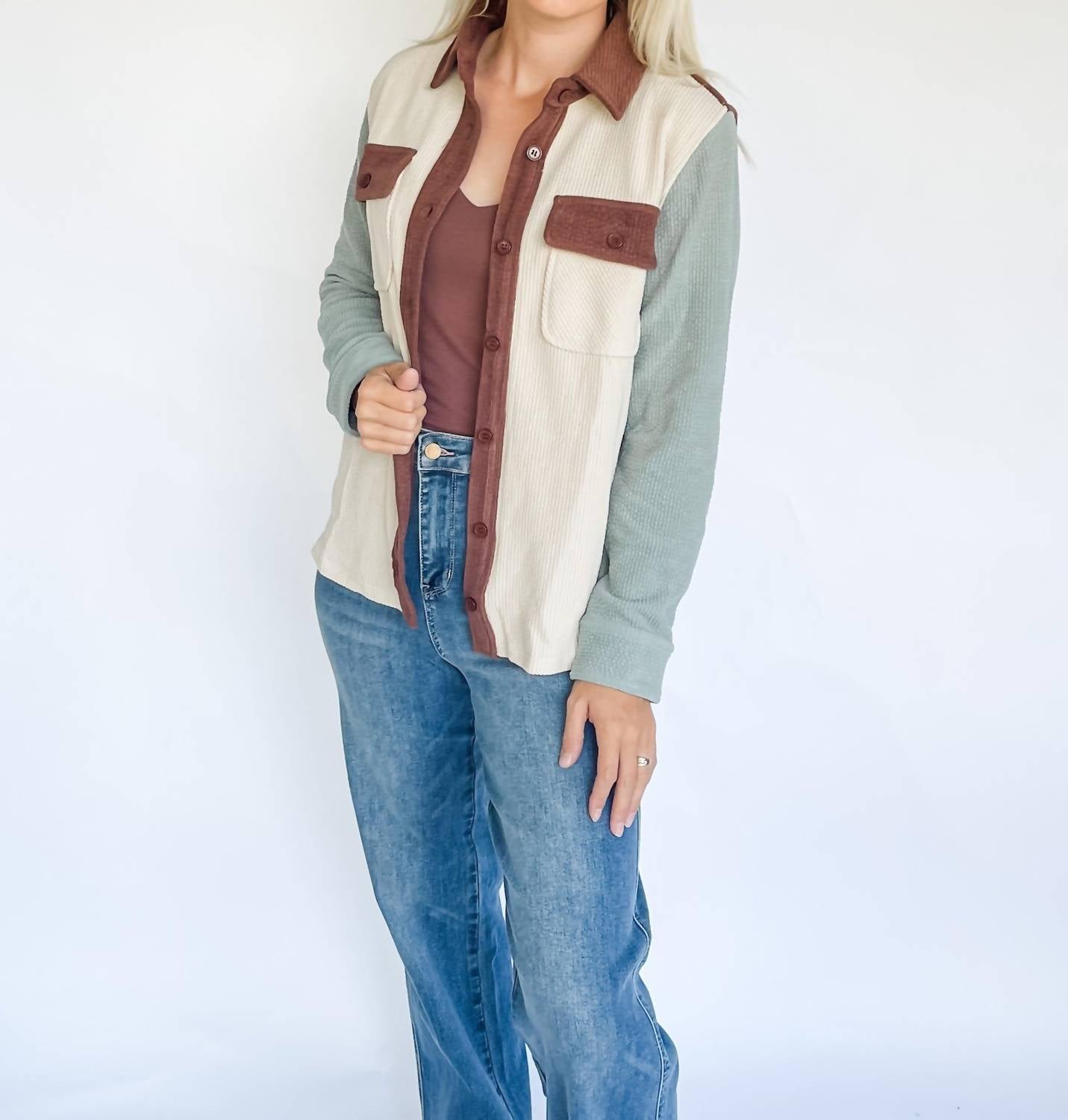 Staccato - Color Block Corduroy Jacket