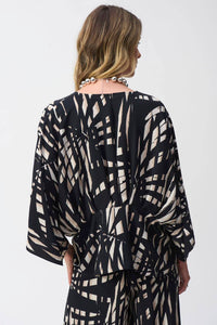Joseph Ribkoff - Tropical Print Peplum Top