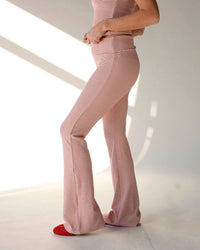 Pretty Garbage - Bubble Gum Stripe Flare Pants