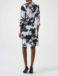 Joseph Ribkoff - Floral 3/4 Sleeves Sheath Dress