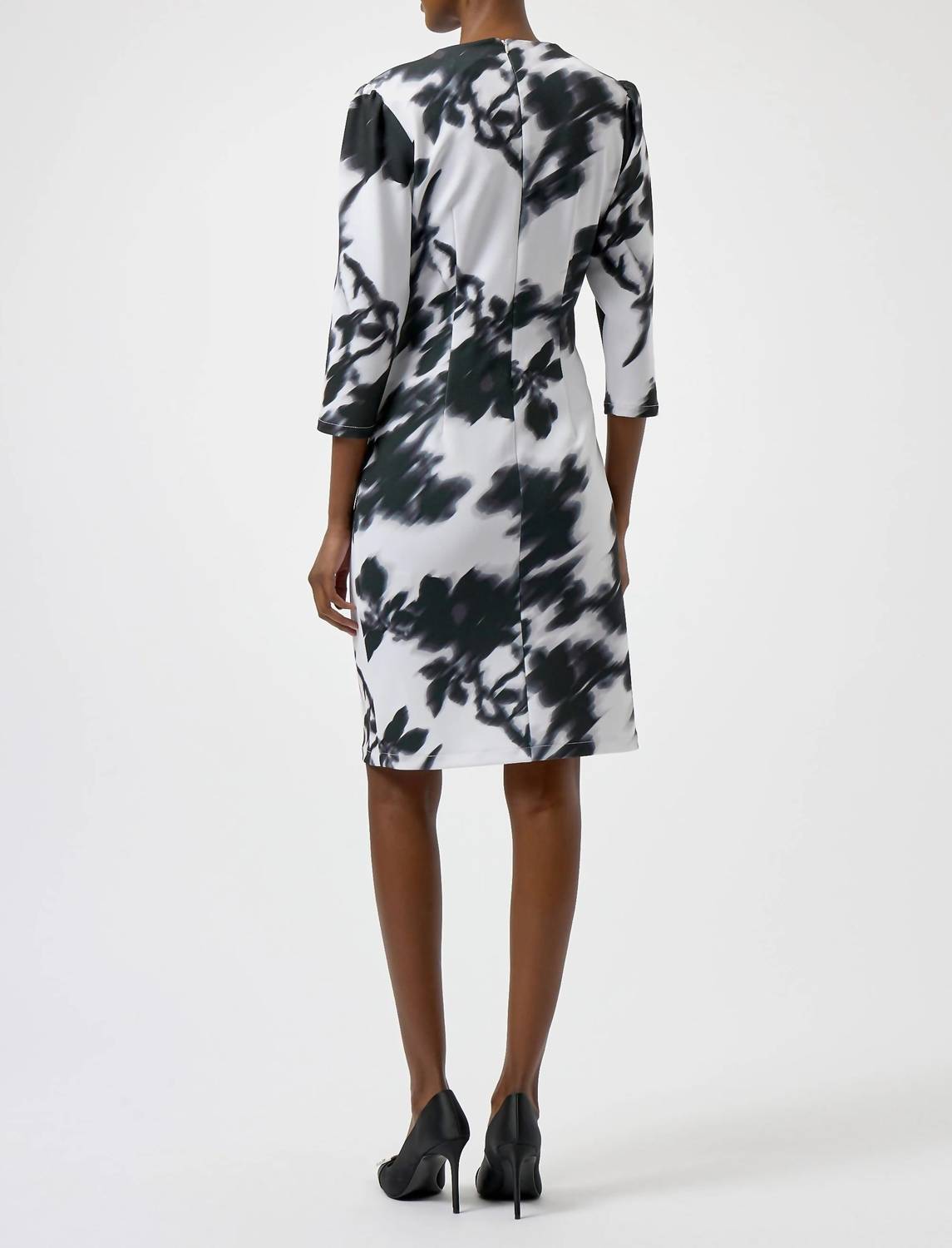 Joseph Ribkoff - Floral 3/4 Sleeves Sheath Dress