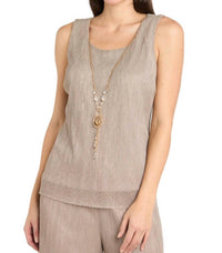 R&M Richards - 3-piece Metallic Evening Pant Suit