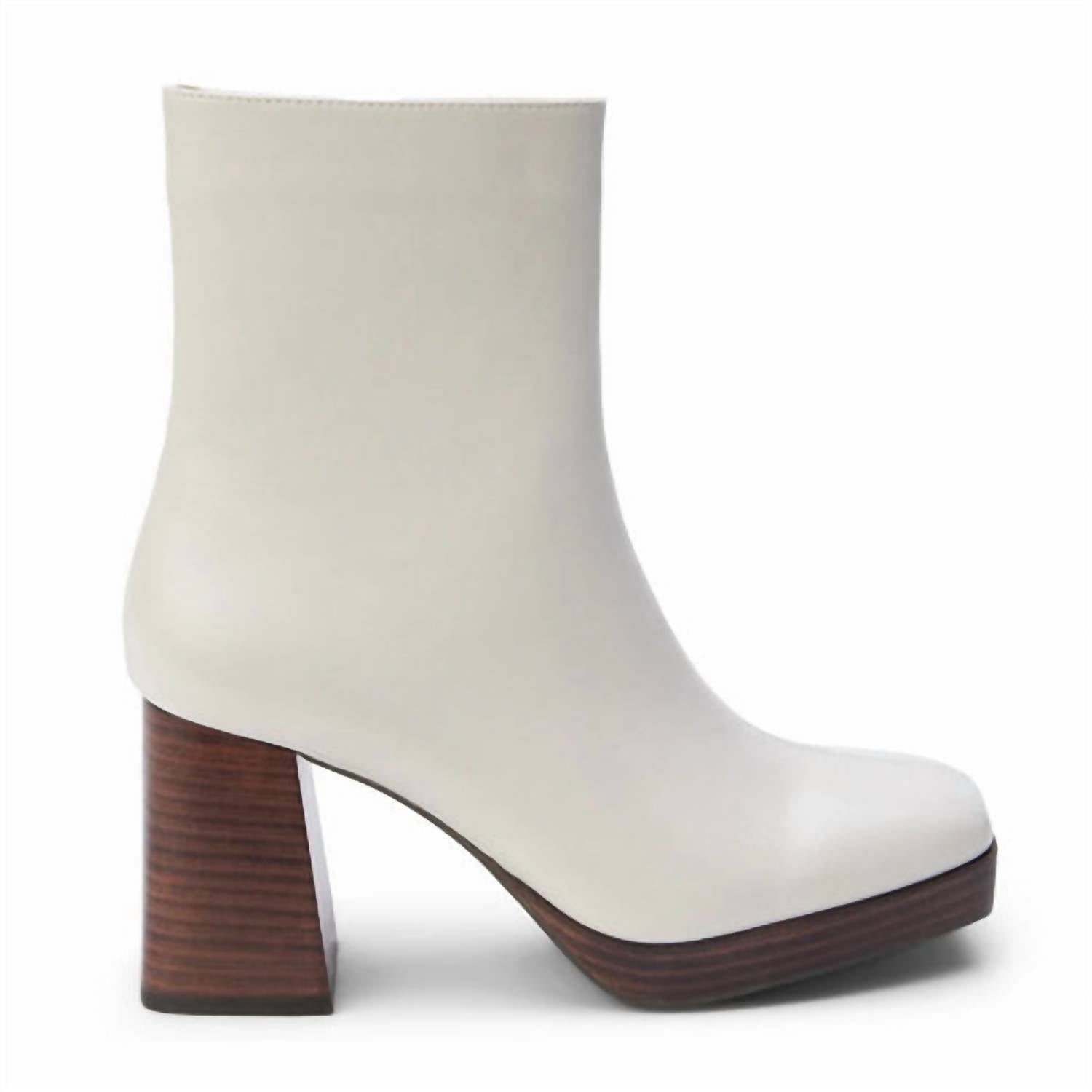 Matisse Women's Duke Platform Zippered Boots in bone - women's shoe