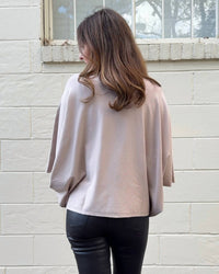Entro - Lara Mock Neck Cape Top