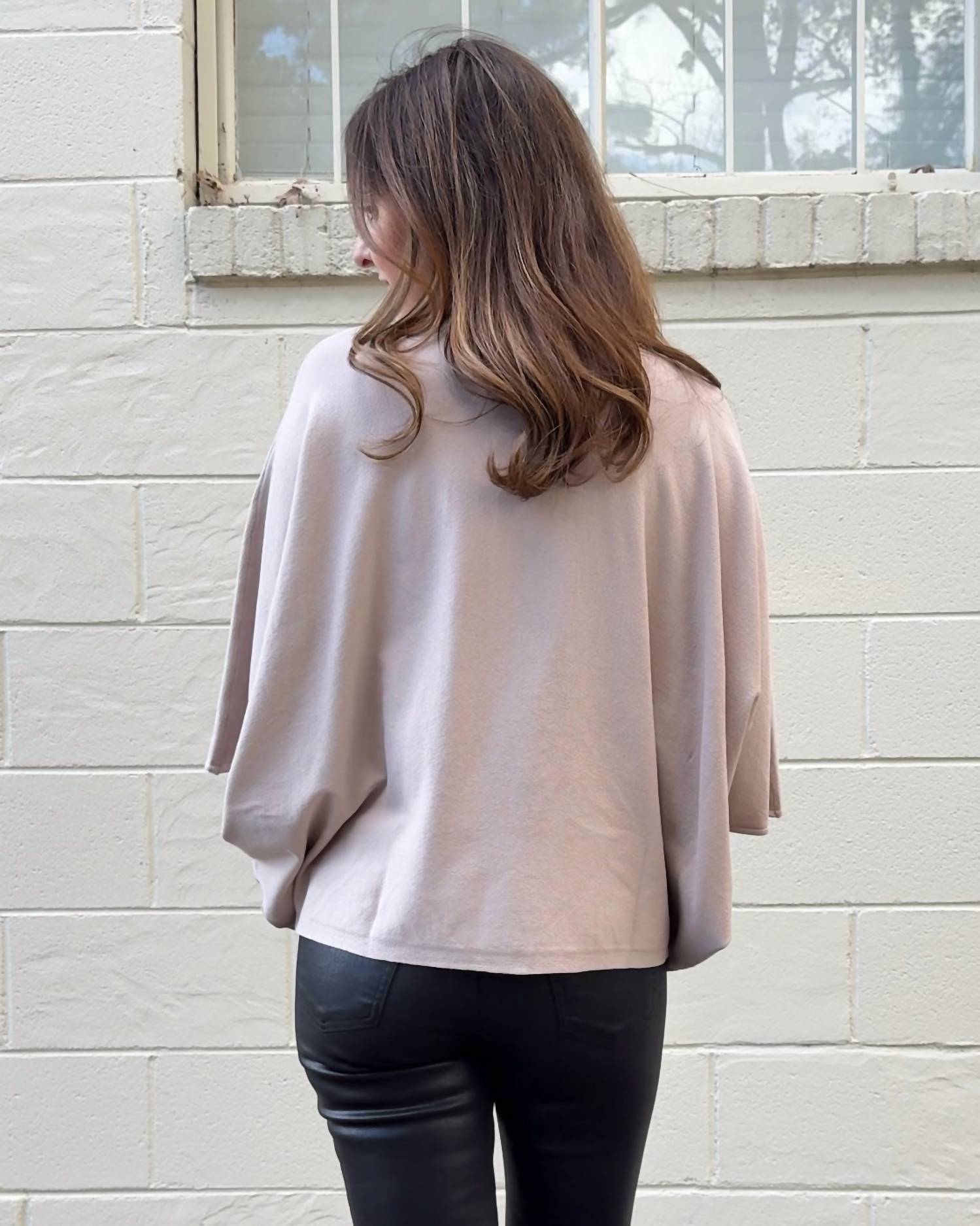 Entro - Lara Mock Neck Cape Top