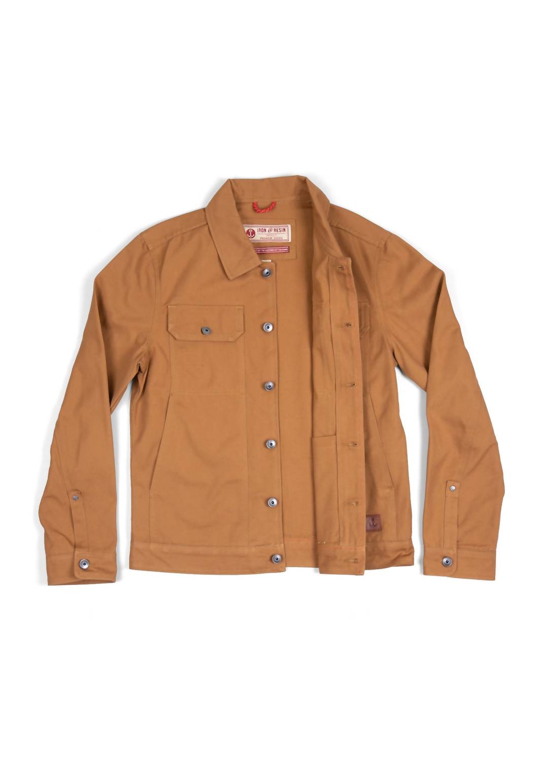 Iron & Resin Men's Mechanic Jacket in union brown - men's jacket - detail view