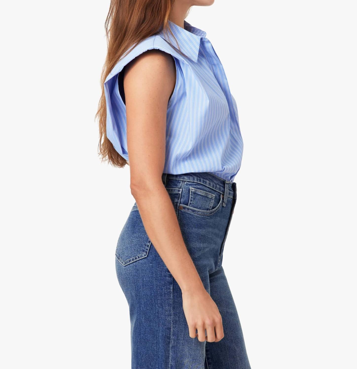 Habitual - Sleeveless Shoulder Pad Shirt