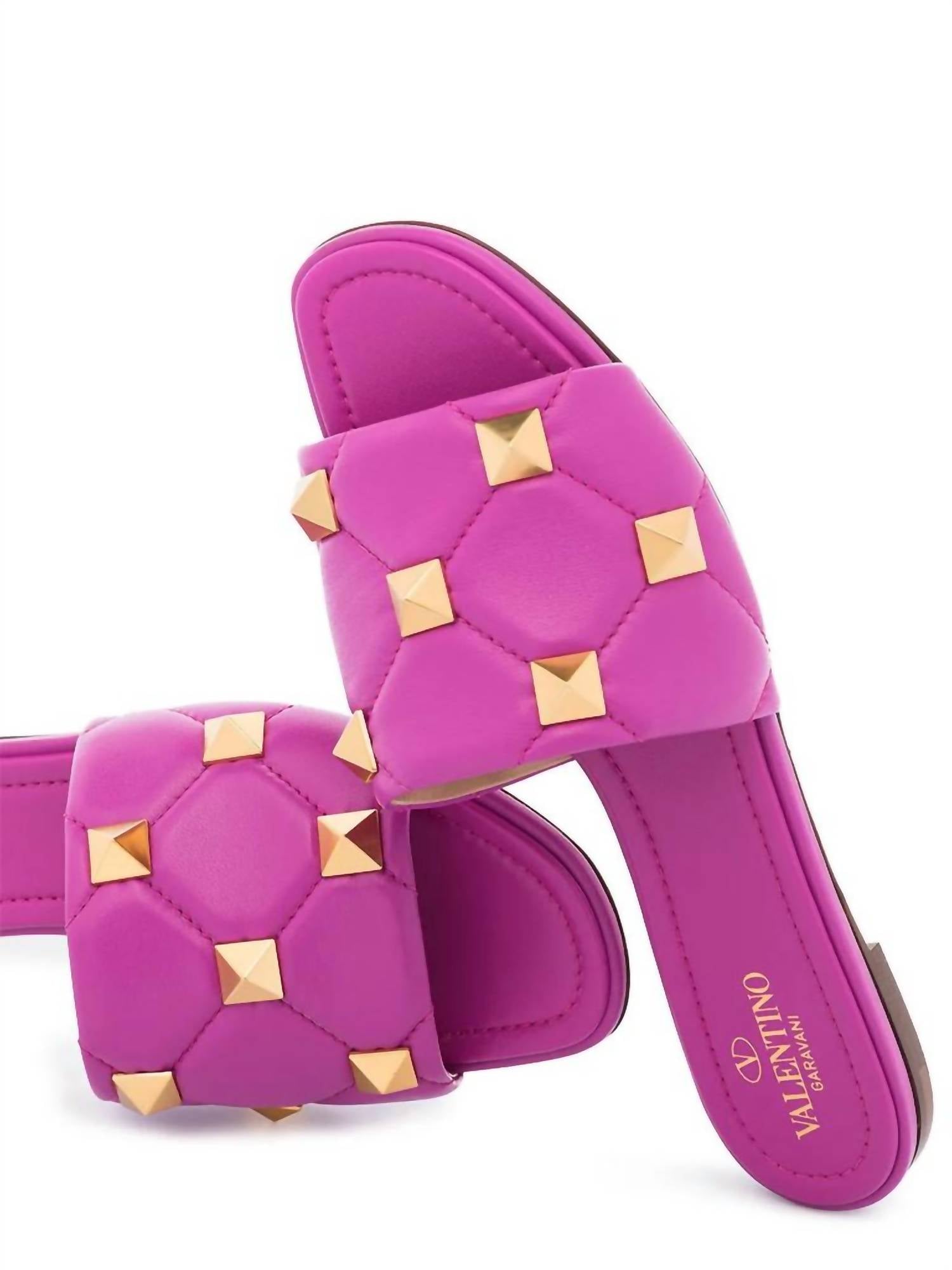 Valentino Garavani - Women's Roman Stud Flat Sandal