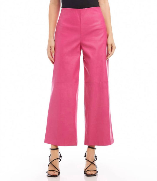 Karen Kane - Women's Cropped Vegan Leather Pants