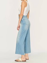 DL1961 - Women's Hepburn Wide Leg Jeans in blue 1 - women's jeans - alternate view
