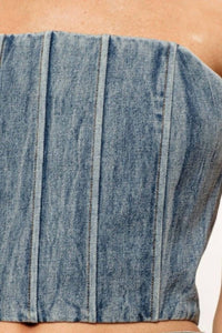 Sofie The Label - Jasmine Denim Bustier Top