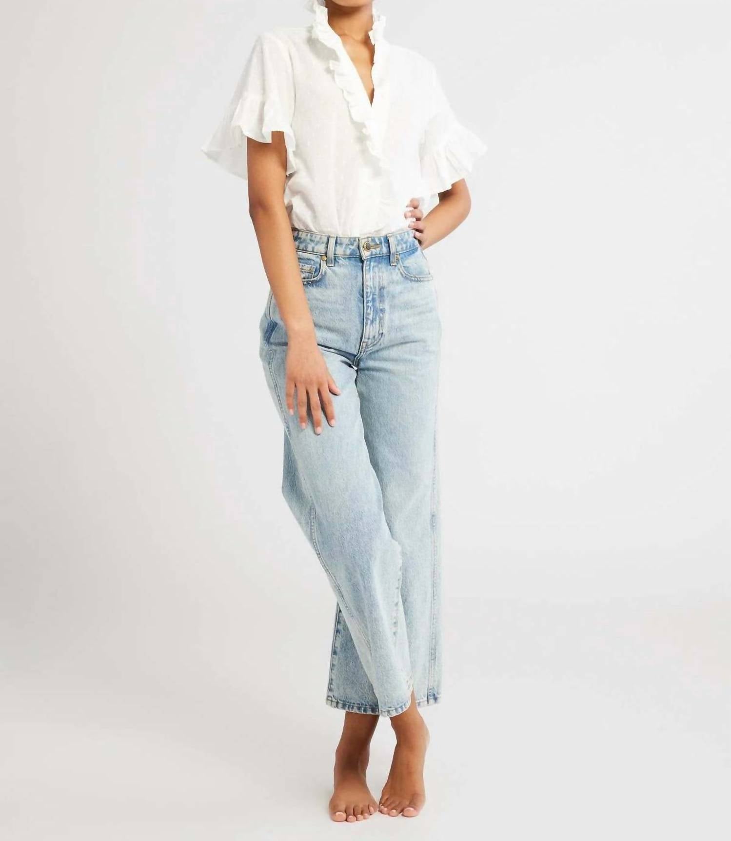 Mille - Vanessa Swiss Dot Top