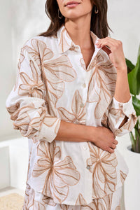 Tribal - Embroidered Flower Blouse
