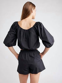 Self Contrast - Zelle Peasant Top