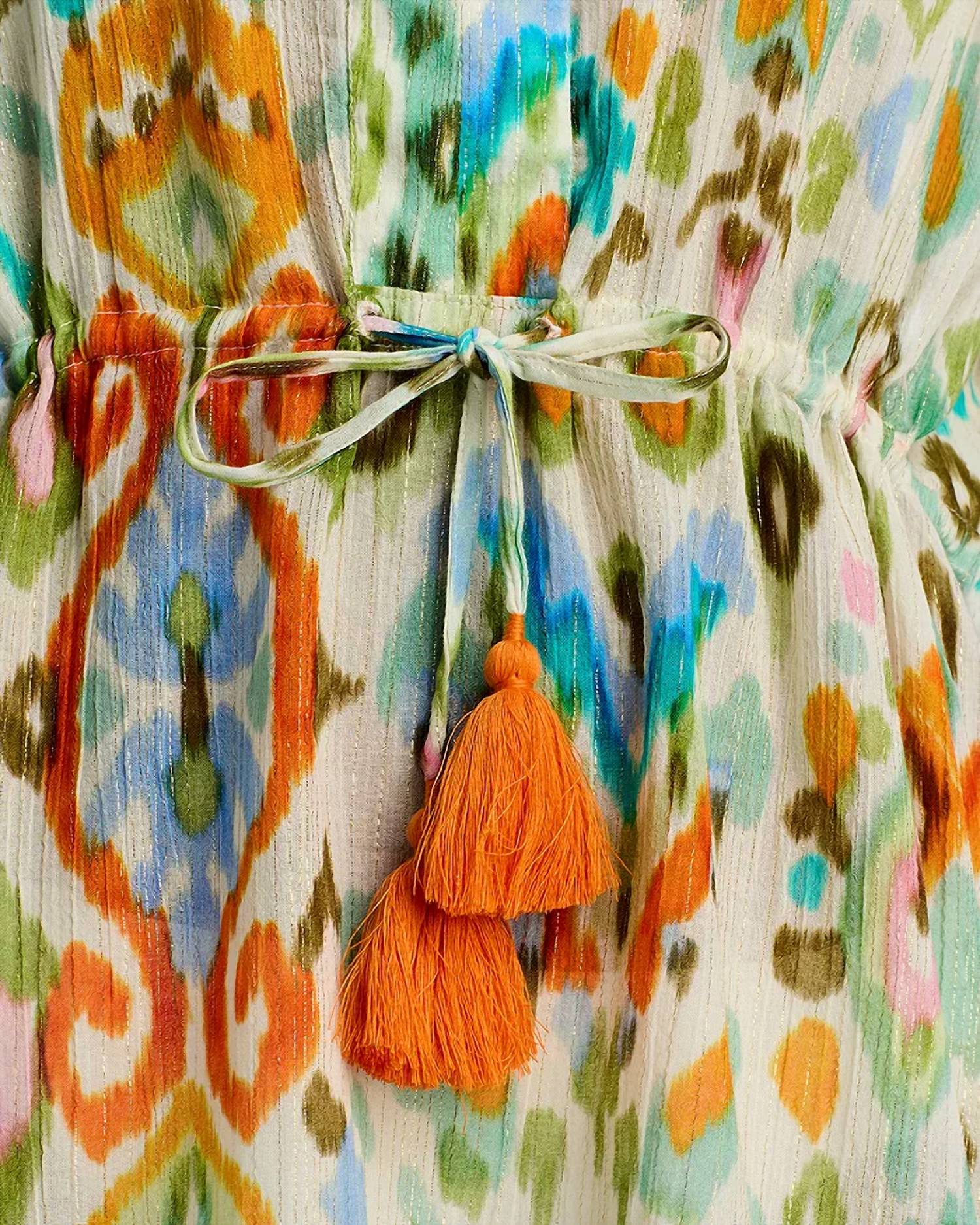 Echo - Ikat Caftan Swim Cover-up