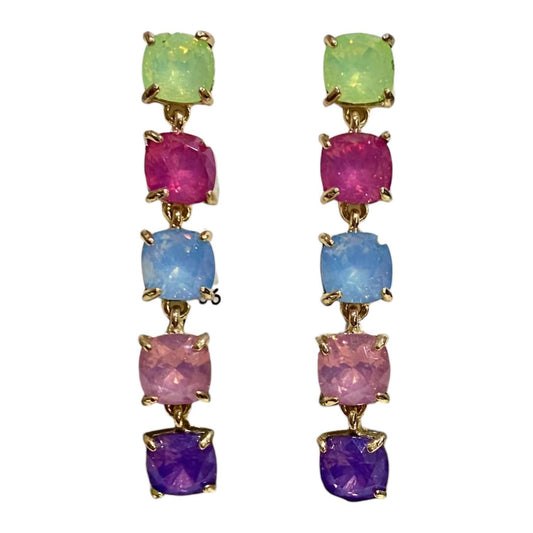 Posh - Women's Rhinestone Drop Earrings