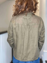 Michael Stars - Gracie Cropped Button-down Jacket