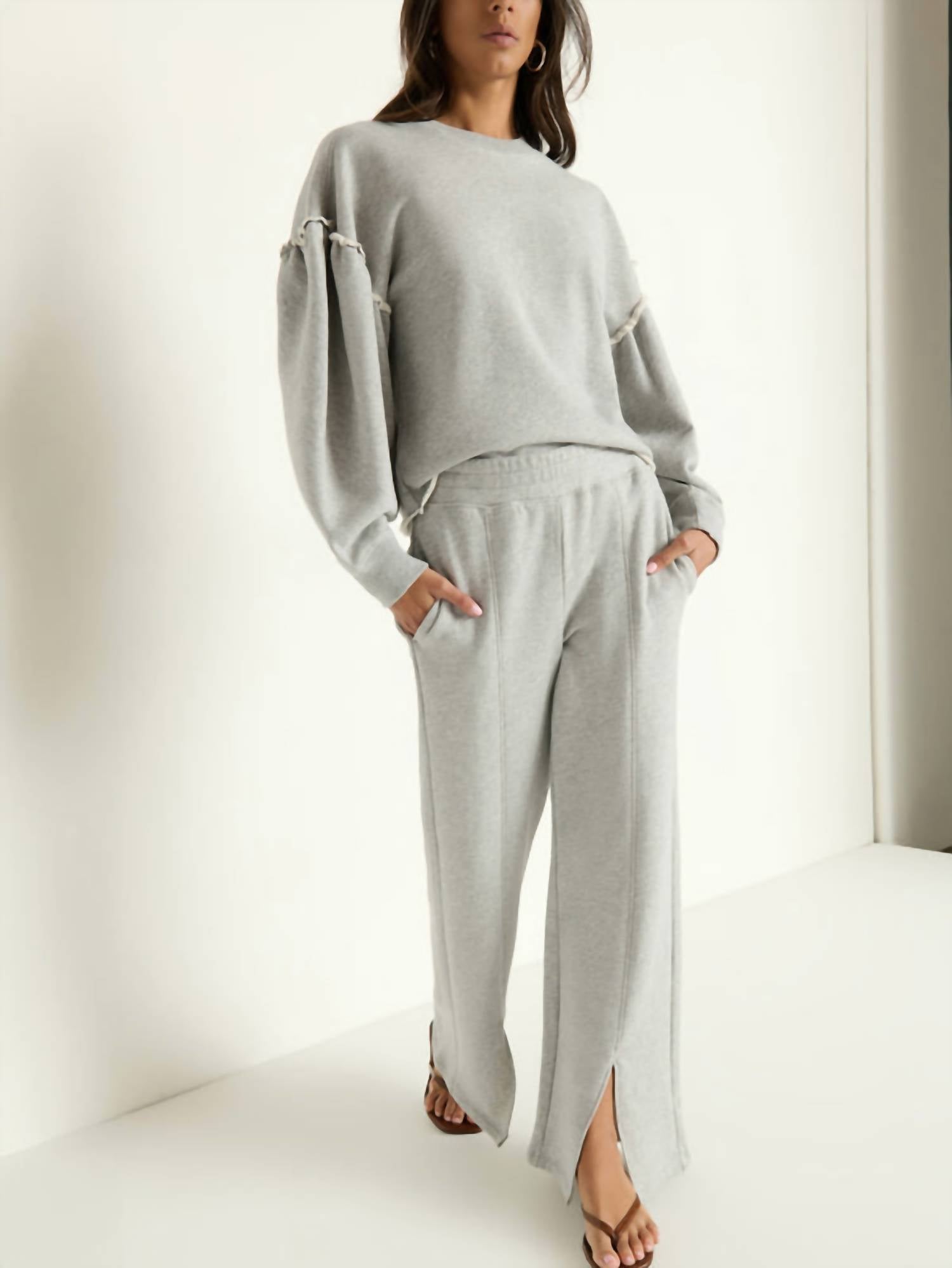 Nation Ltd - Lincoln Front Slit Knit Pant