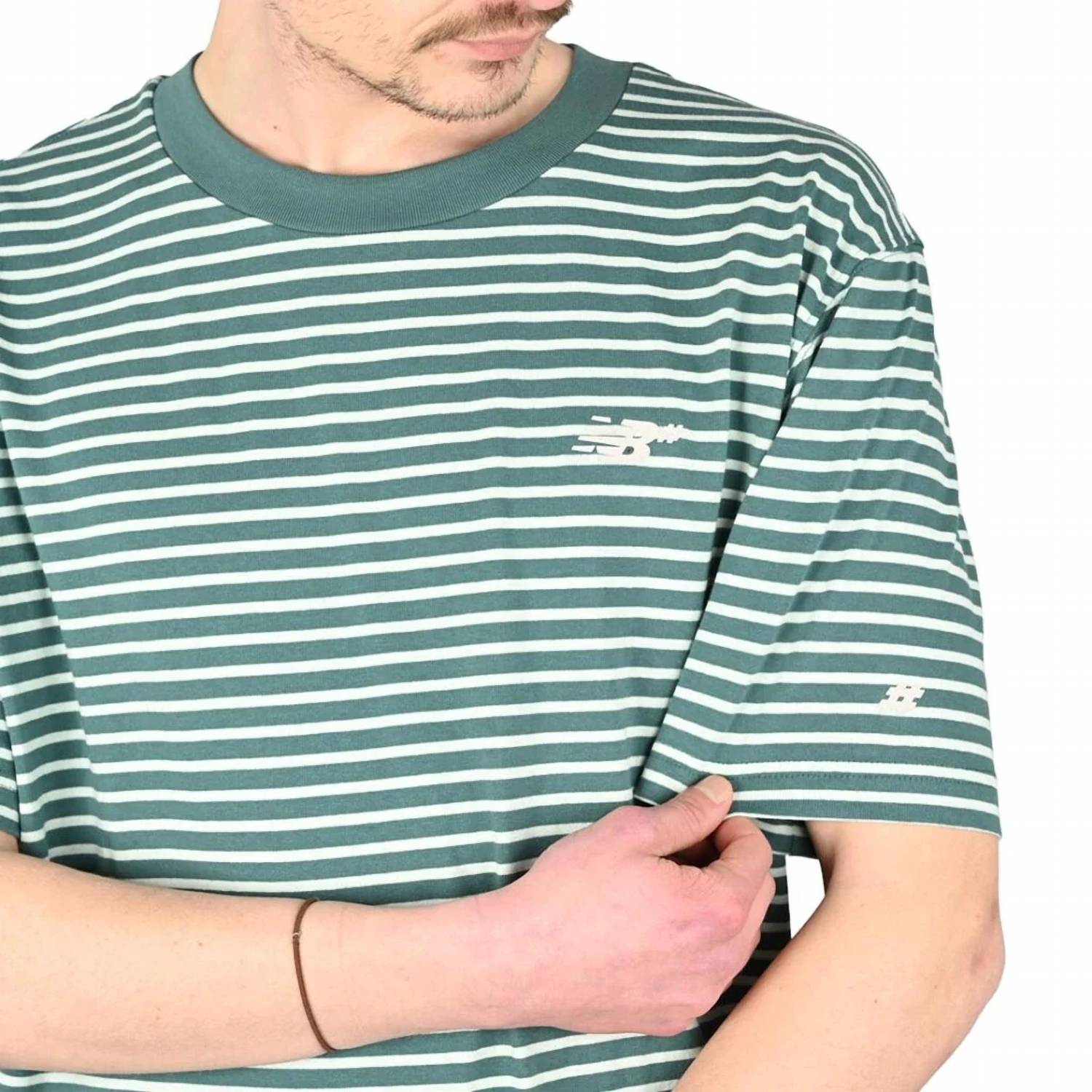 New Balance - Men's Numeric Relaxed Striped Shirt Spruce