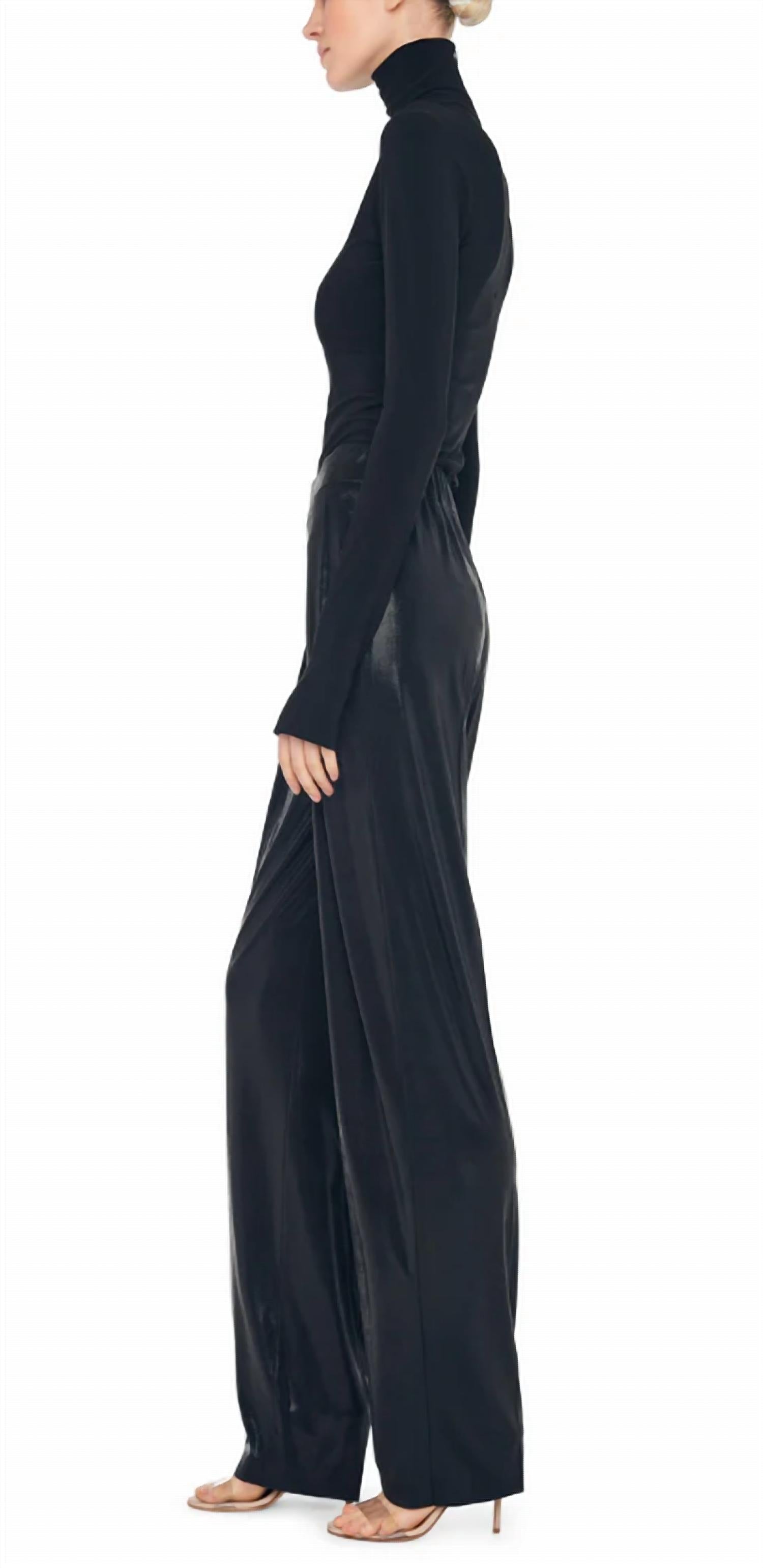 Norma Kamali - Low Rise Pleated Trouser
