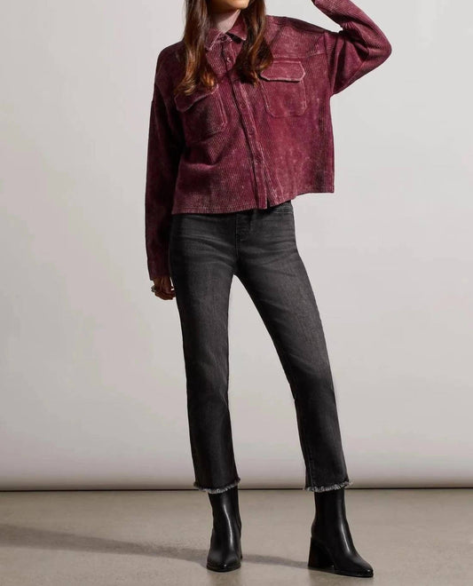 Tribal - RELAXED FIT CROP SHACKET - Plus