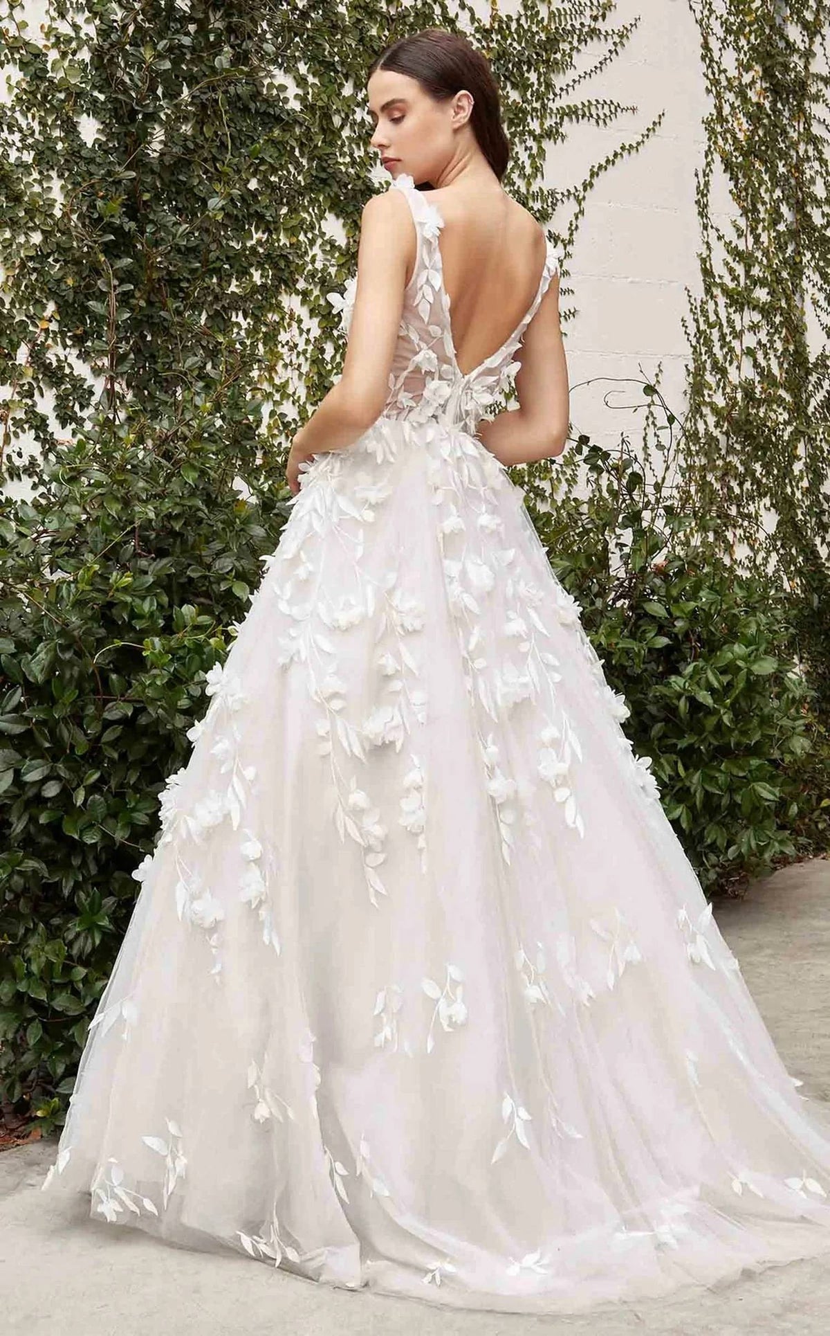 Andrea & Leo Couture - Liza Floral Applique Wedding Dress