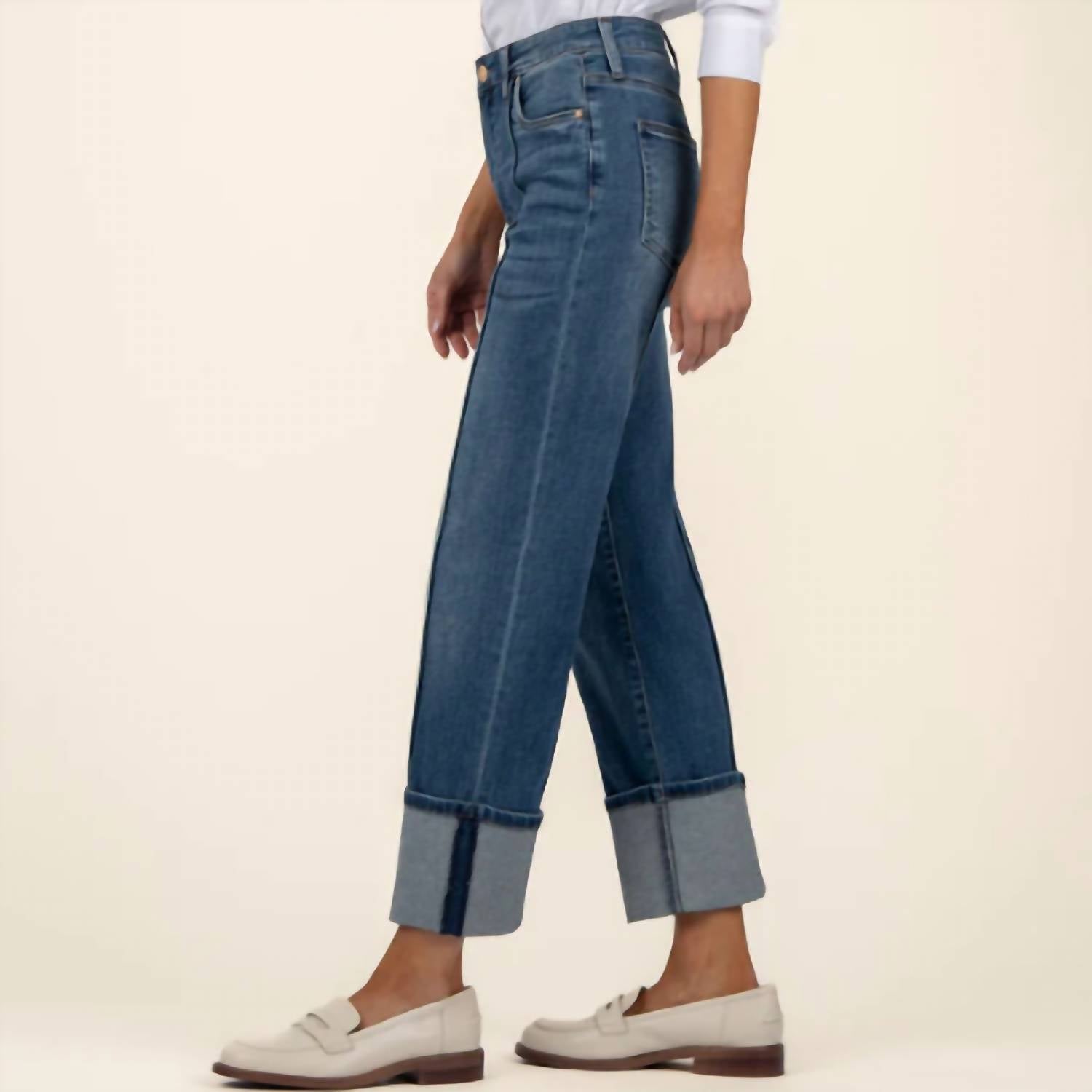 Kut From The Kloth - Fay High Rise Fab Ab Straight Leg Jeans
