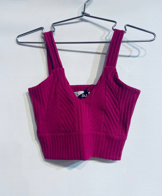 Girl's Fuschia Crop Top