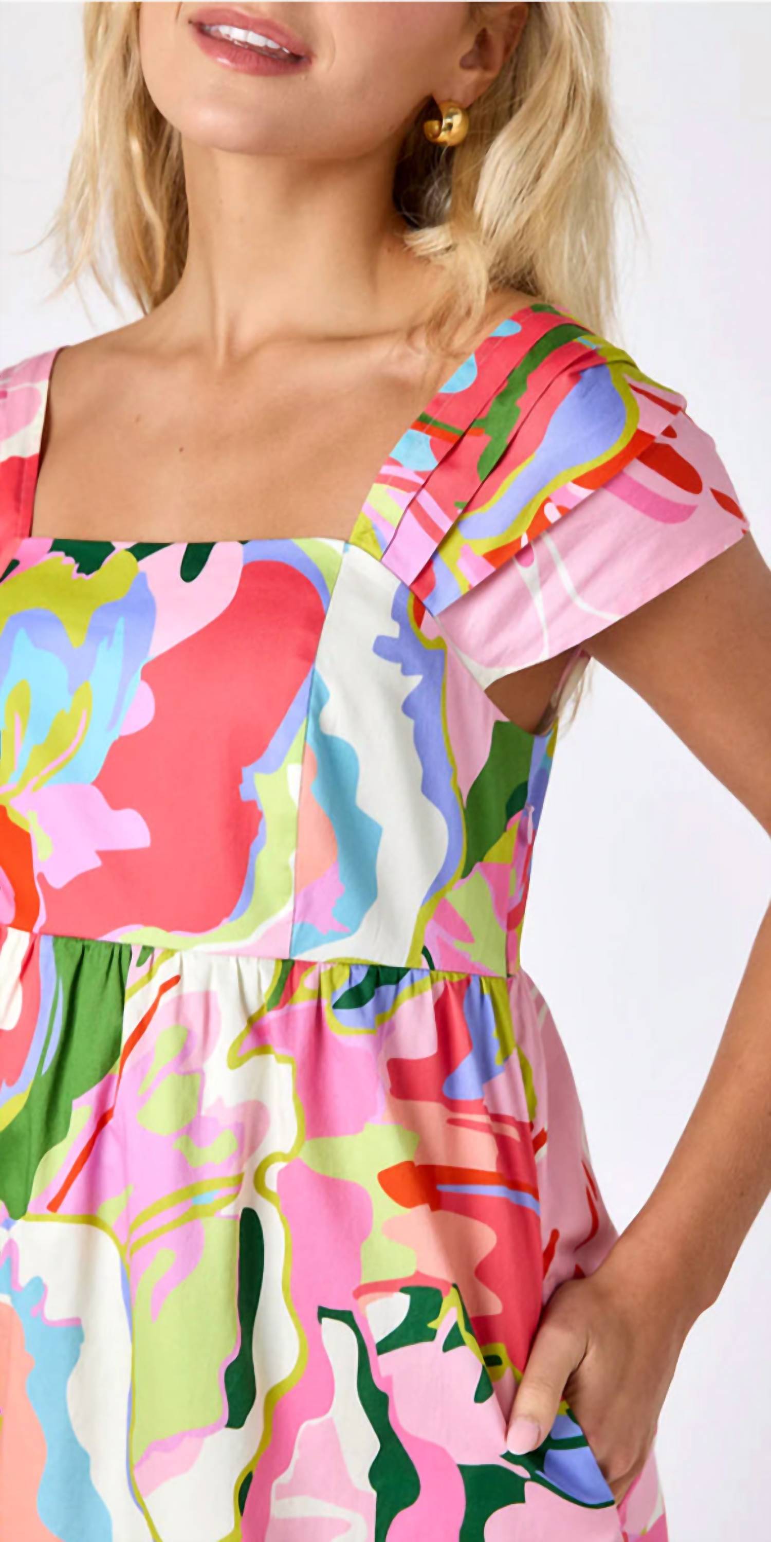 Crosby by Mollie Burch Amara Dress in flutter - women's dress - detail view