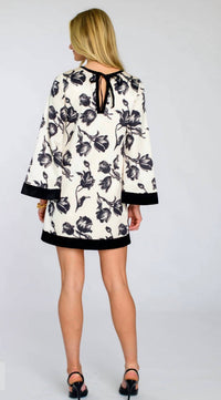 Elizabeth James The Label Juliette Dress in snow tulip - women's dress - detail view