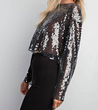 Glam - Brighton Long Sleeve Sequin Top