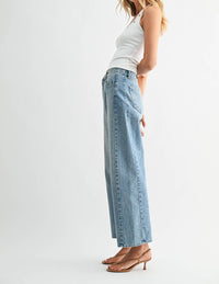 Just Black Denim - High Rise Twist Seam Barrel Jean