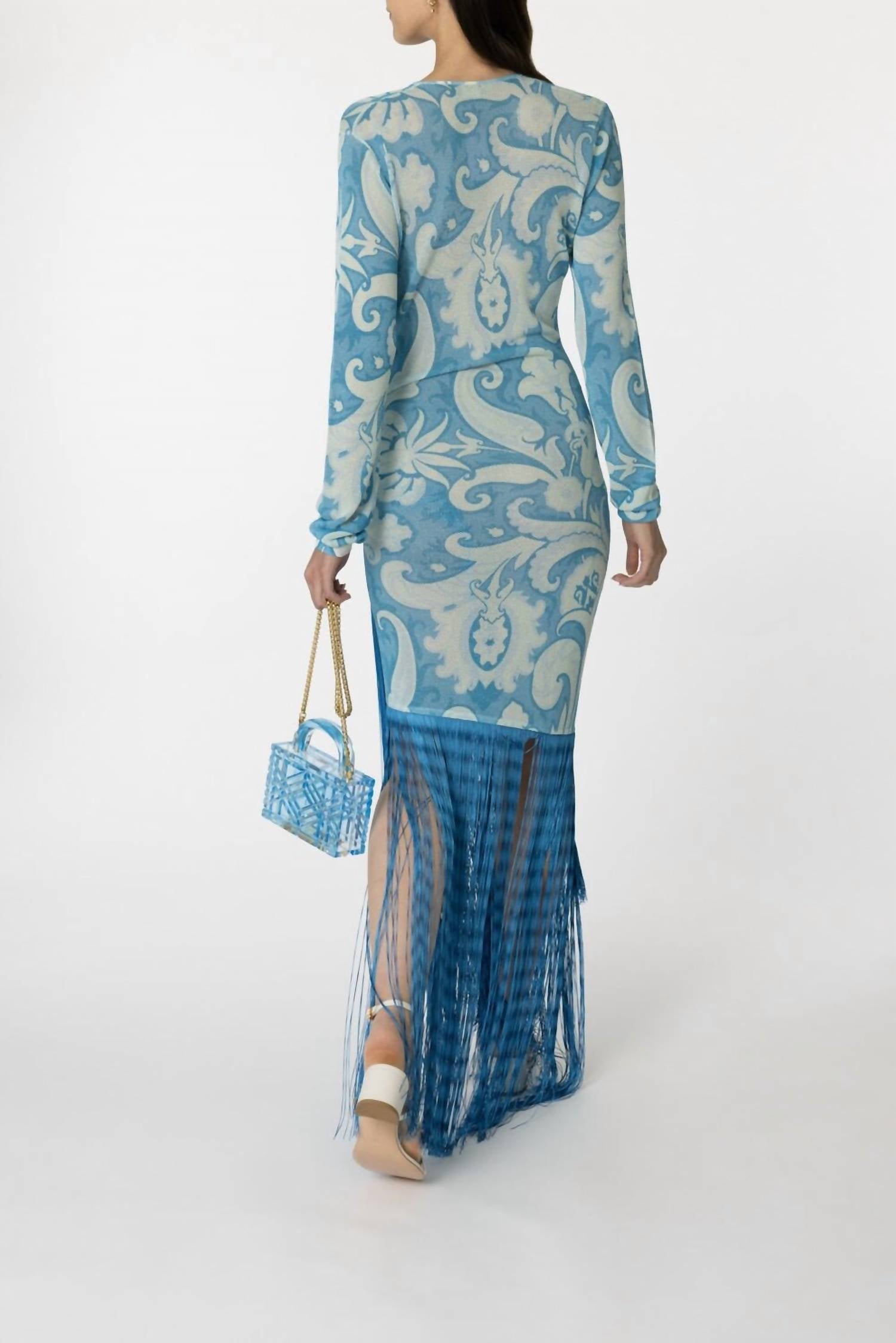 Etro - Printed Long Sleeve Dress