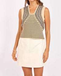 Sage The Label - Mona Stripe Sweater Tank Top
